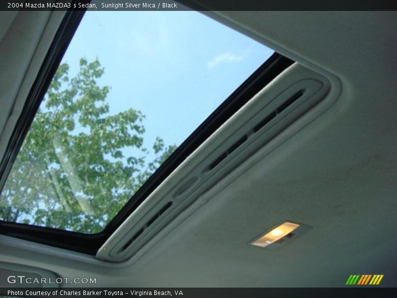 Sunlight Silver Mica / Black 2004 Mazda MAZDA3 s Sedan