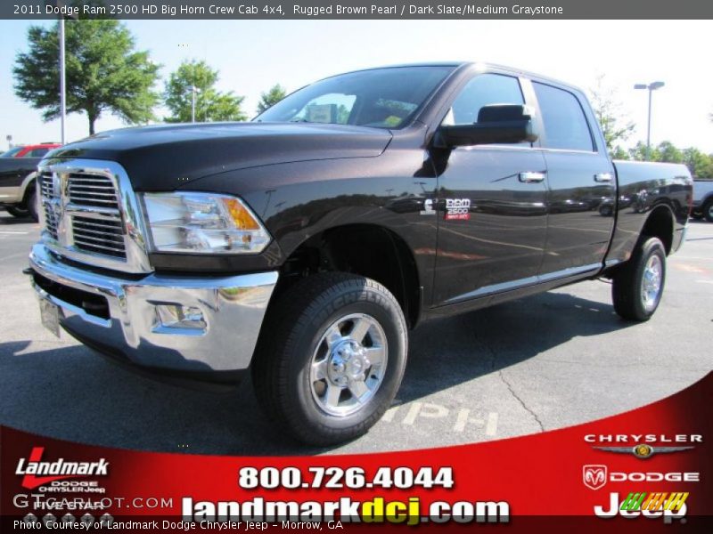 Rugged Brown Pearl / Dark Slate/Medium Graystone 2011 Dodge Ram 2500 HD Big Horn Crew Cab 4x4