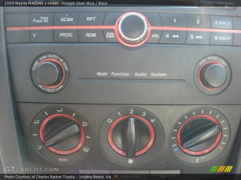 Sunlight Silver Mica / Black 2004 Mazda MAZDA3 s Sedan