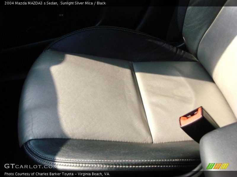 Sunlight Silver Mica / Black 2004 Mazda MAZDA3 s Sedan