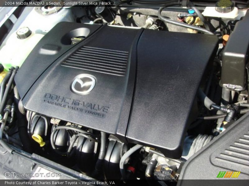 Sunlight Silver Mica / Black 2004 Mazda MAZDA3 s Sedan