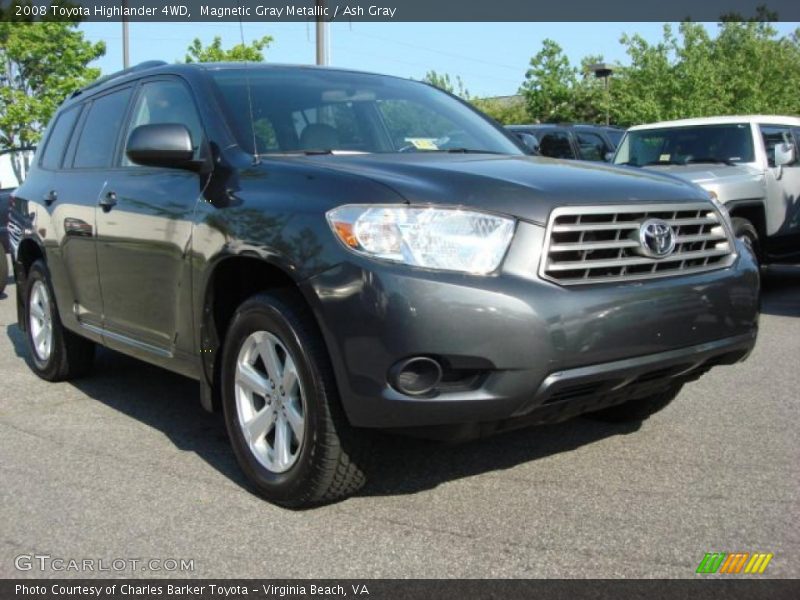 Magnetic Gray Metallic / Ash Gray 2008 Toyota Highlander 4WD