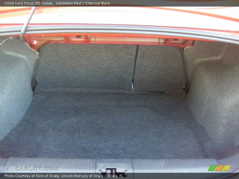 Vermillion Red / Charcoal Black 2008 Ford Focus SES Sedan