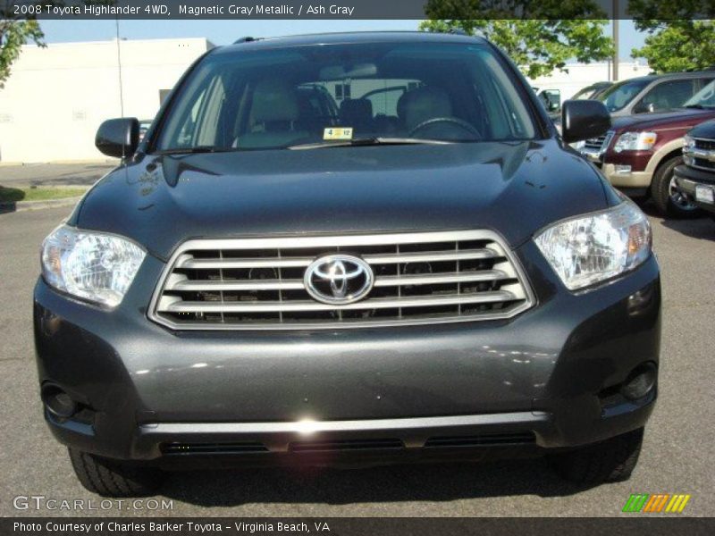 Magnetic Gray Metallic / Ash Gray 2008 Toyota Highlander 4WD