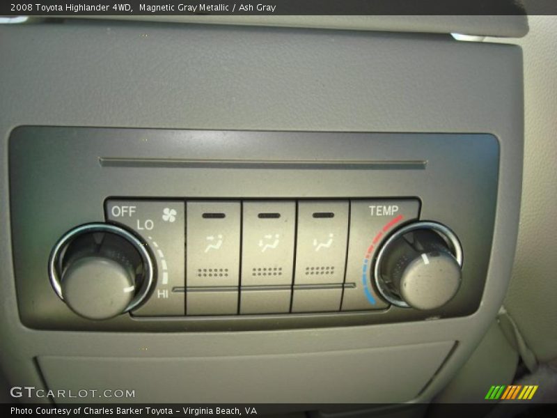 Magnetic Gray Metallic / Ash Gray 2008 Toyota Highlander 4WD