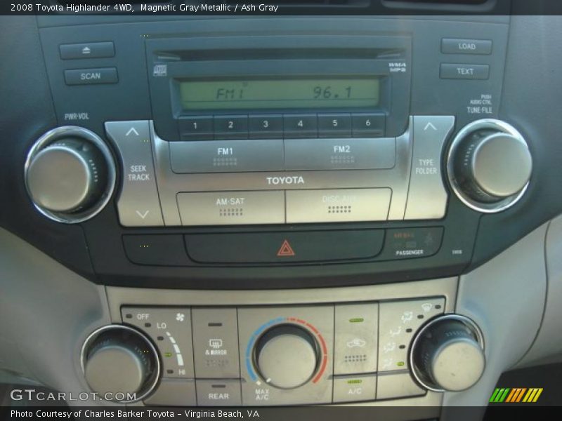Magnetic Gray Metallic / Ash Gray 2008 Toyota Highlander 4WD