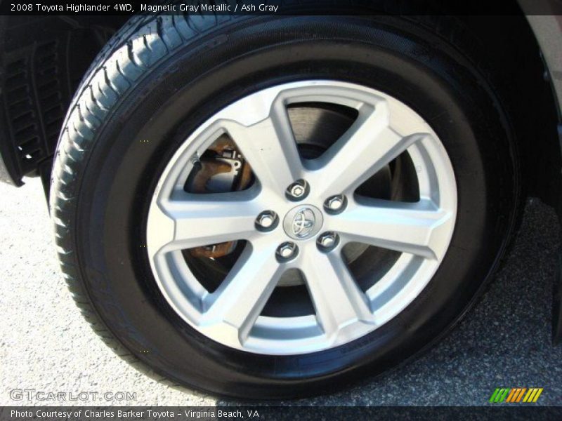 Magnetic Gray Metallic / Ash Gray 2008 Toyota Highlander 4WD