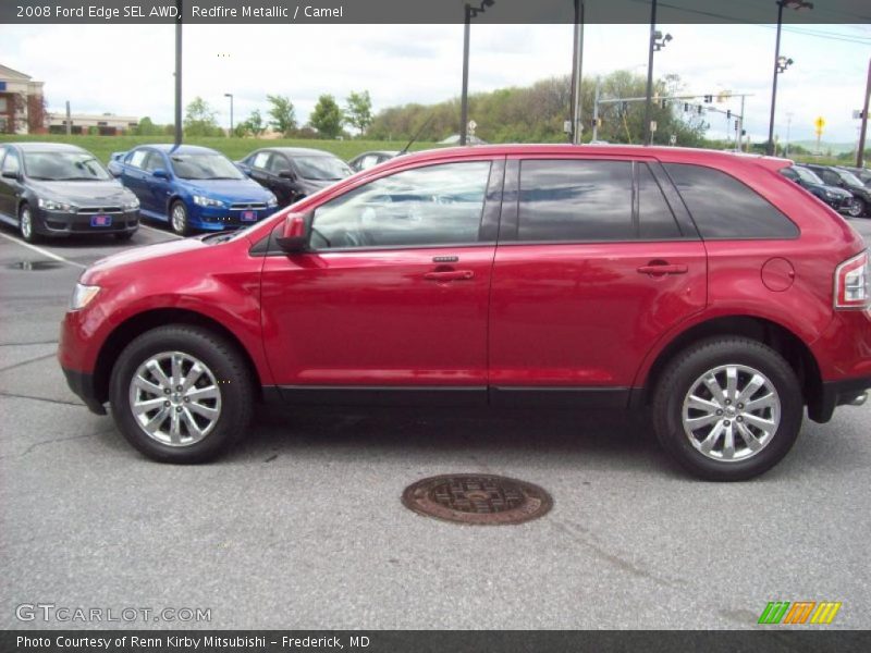 Redfire Metallic / Camel 2008 Ford Edge SEL AWD