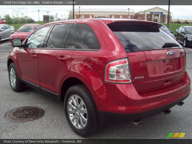 Redfire Metallic / Camel 2008 Ford Edge SEL AWD