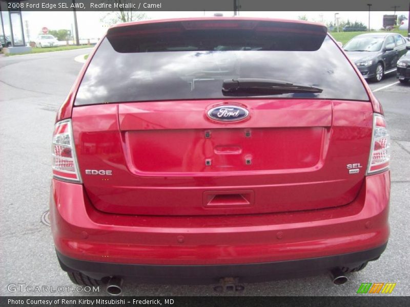 Redfire Metallic / Camel 2008 Ford Edge SEL AWD