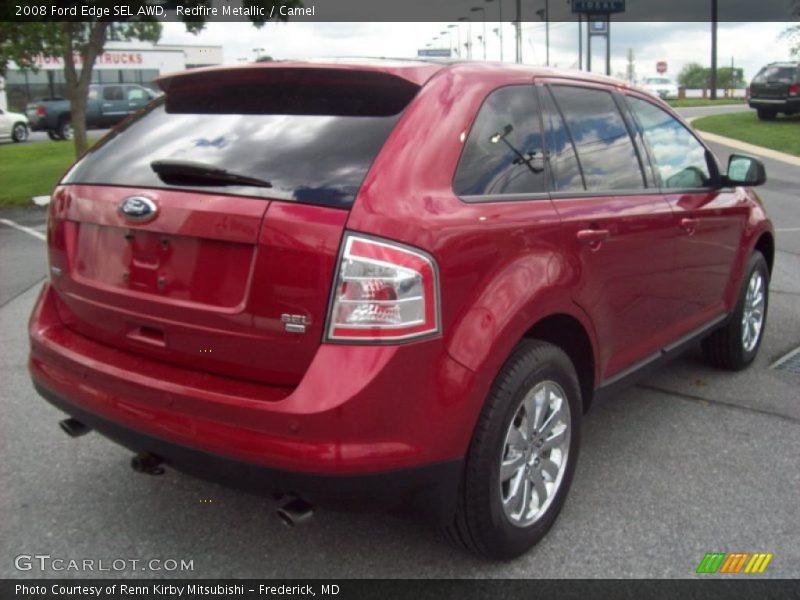 Redfire Metallic / Camel 2008 Ford Edge SEL AWD