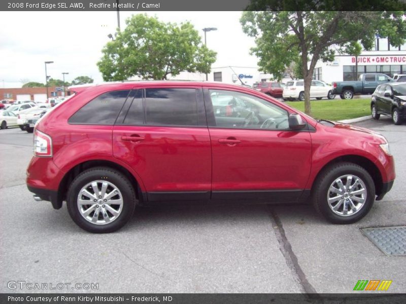 Redfire Metallic / Camel 2008 Ford Edge SEL AWD