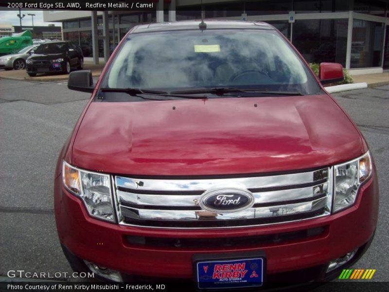 Redfire Metallic / Camel 2008 Ford Edge SEL AWD