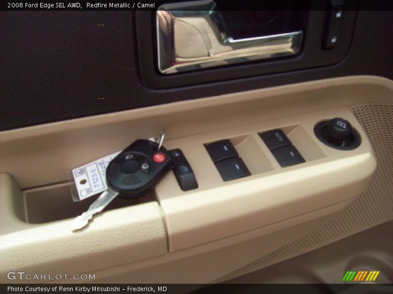 Redfire Metallic / Camel 2008 Ford Edge SEL AWD