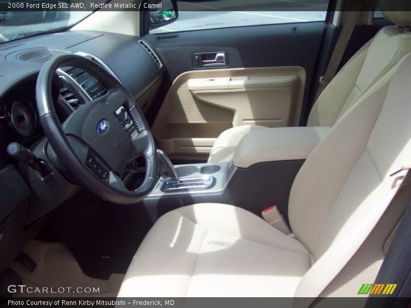Redfire Metallic / Camel 2008 Ford Edge SEL AWD