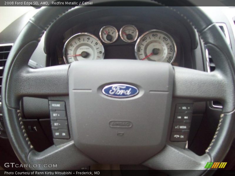 Redfire Metallic / Camel 2008 Ford Edge SEL AWD