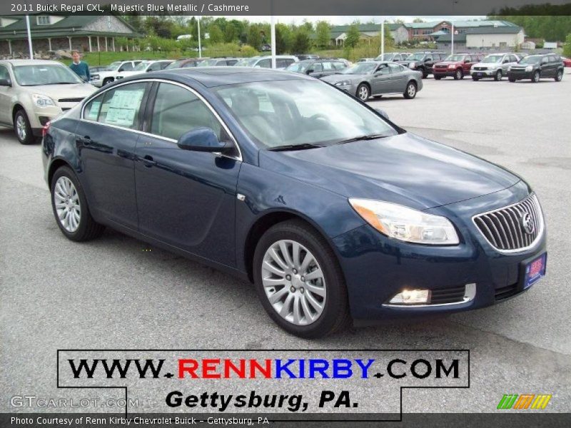 Majestic Blue Metallic / Cashmere 2011 Buick Regal CXL