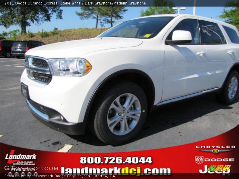 Stone White / Dark Graystone/Medium Graystone 2011 Dodge Durango Express