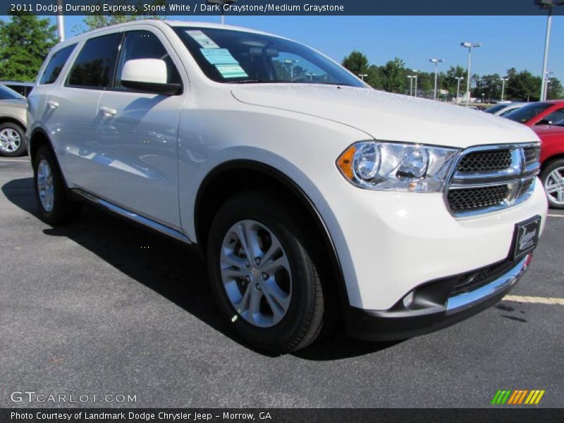 Stone White / Dark Graystone/Medium Graystone 2011 Dodge Durango Express