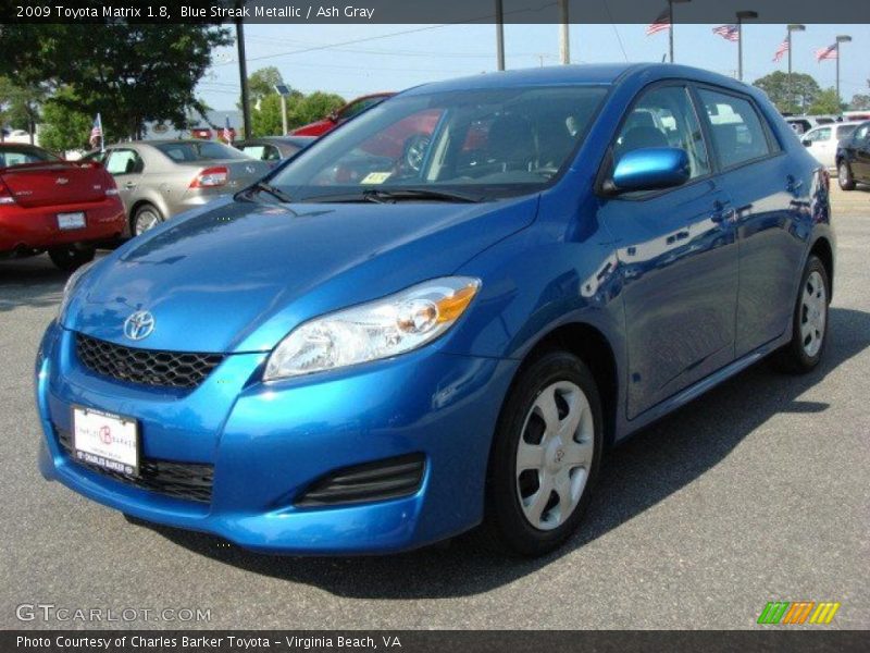 Blue Streak Metallic / Ash Gray 2009 Toyota Matrix 1.8