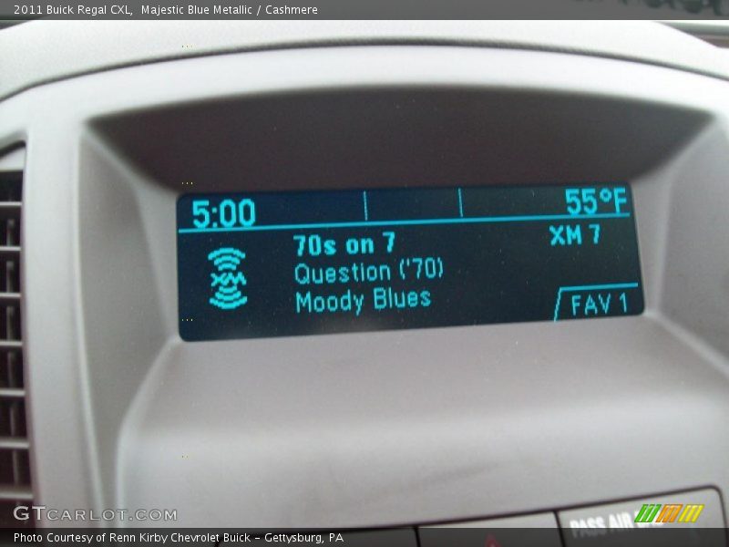 Majestic Blue Metallic / Cashmere 2011 Buick Regal CXL