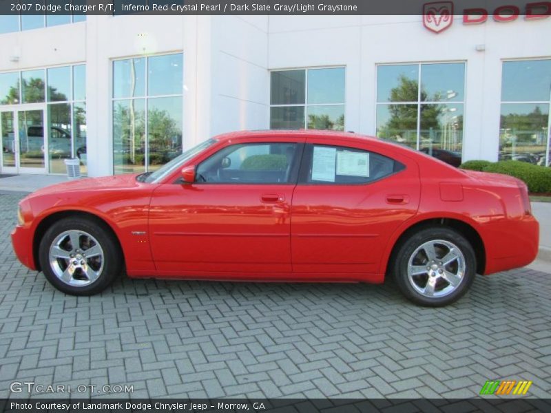 Inferno Red Crystal Pearl / Dark Slate Gray/Light Graystone 2007 Dodge Charger R/T