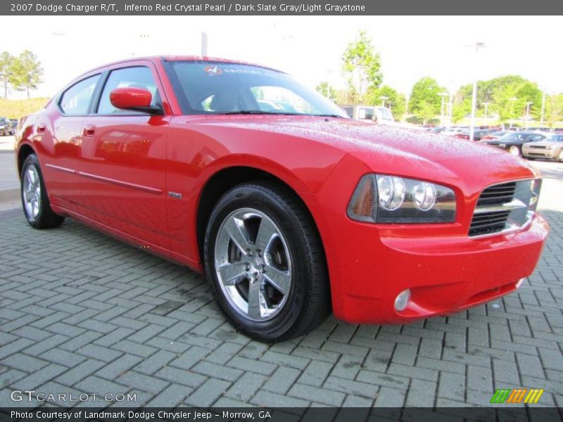 Inferno Red Crystal Pearl / Dark Slate Gray/Light Graystone 2007 Dodge Charger R/T
