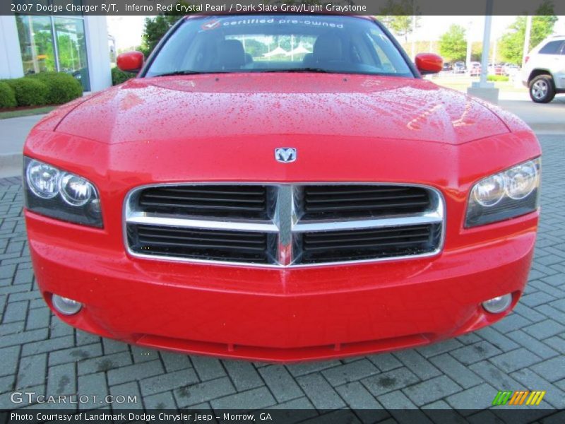 Inferno Red Crystal Pearl / Dark Slate Gray/Light Graystone 2007 Dodge Charger R/T