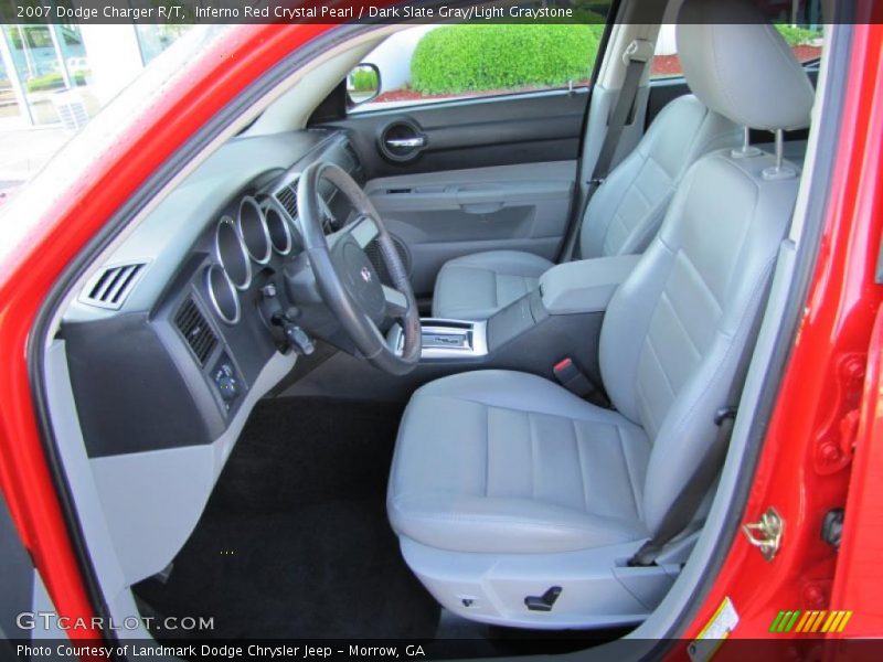Inferno Red Crystal Pearl / Dark Slate Gray/Light Graystone 2007 Dodge Charger R/T