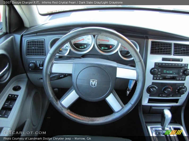Inferno Red Crystal Pearl / Dark Slate Gray/Light Graystone 2007 Dodge Charger R/T