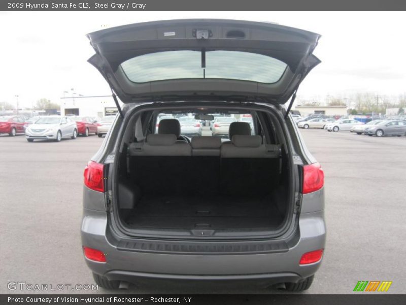 Steel Gray / Gray 2009 Hyundai Santa Fe GLS