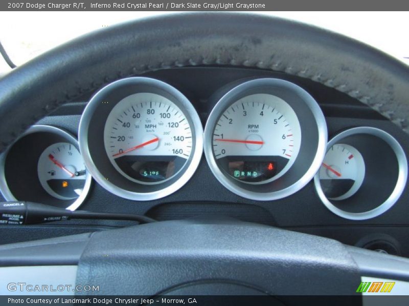 Inferno Red Crystal Pearl / Dark Slate Gray/Light Graystone 2007 Dodge Charger R/T