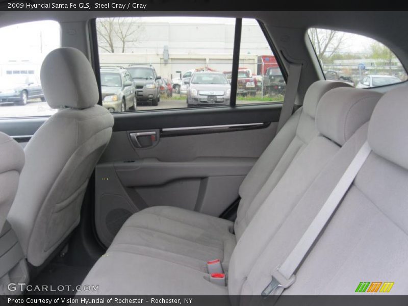 Steel Gray / Gray 2009 Hyundai Santa Fe GLS