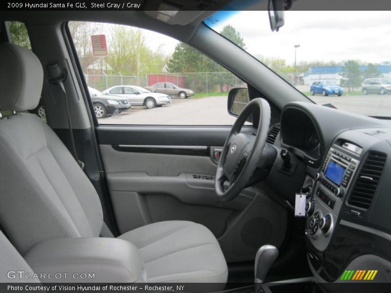 Steel Gray / Gray 2009 Hyundai Santa Fe GLS