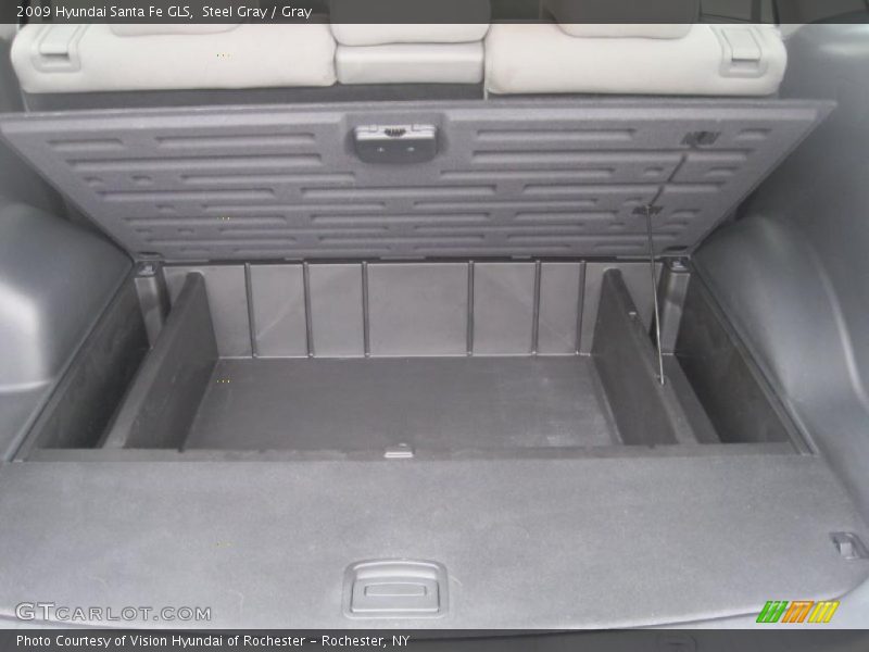 Steel Gray / Gray 2009 Hyundai Santa Fe GLS
