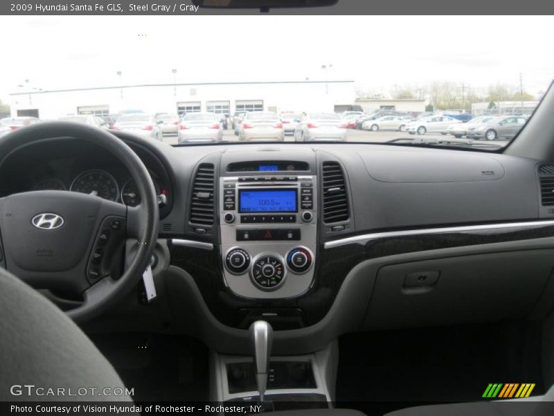 Steel Gray / Gray 2009 Hyundai Santa Fe GLS