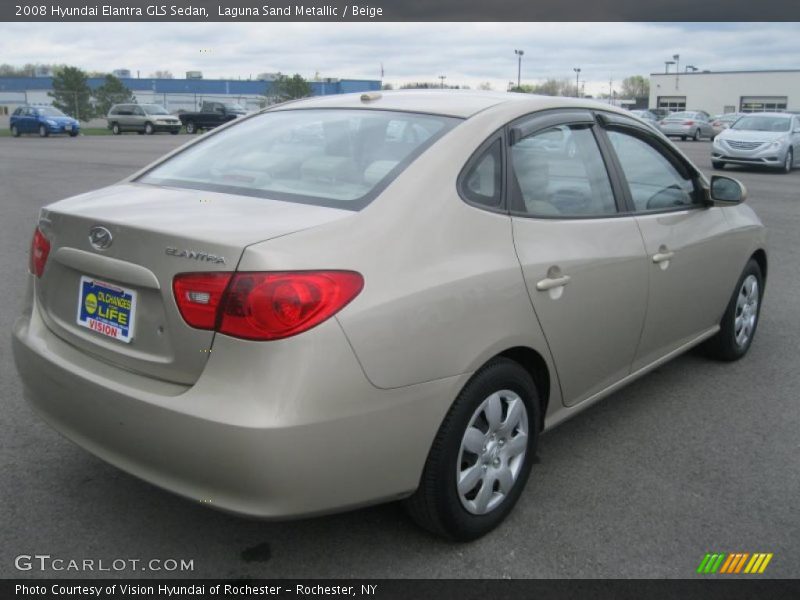 Laguna Sand Metallic / Beige 2008 Hyundai Elantra GLS Sedan