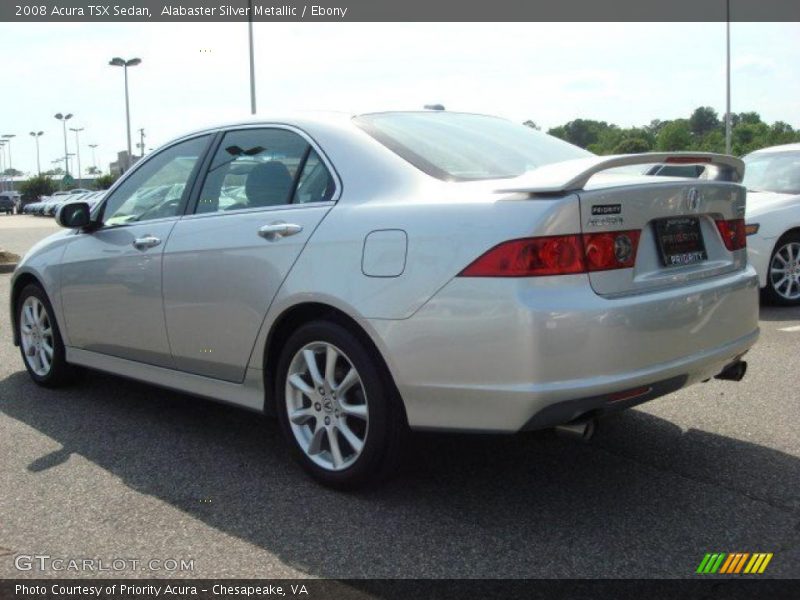 Alabaster Silver Metallic / Ebony 2008 Acura TSX Sedan