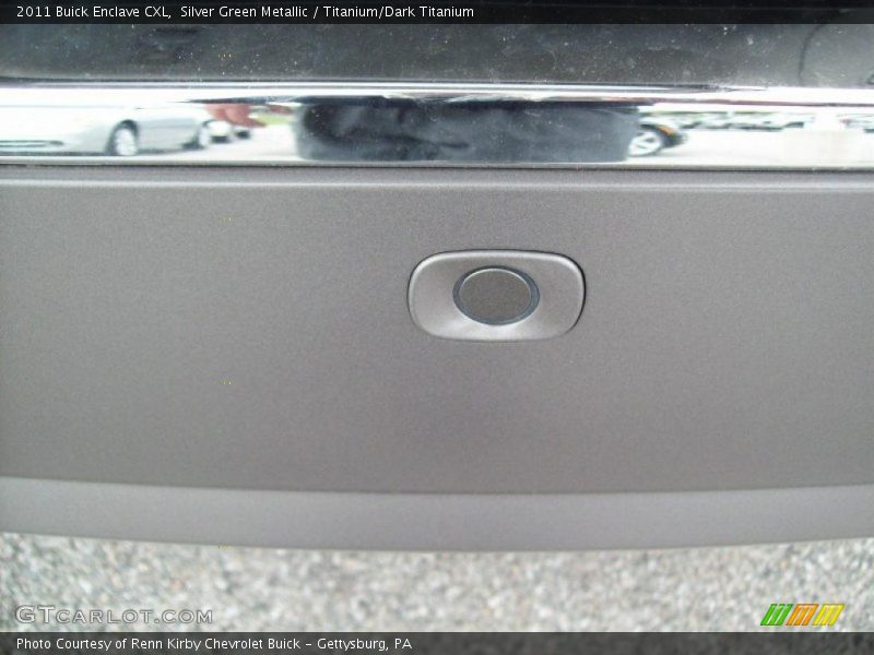 Silver Green Metallic / Titanium/Dark Titanium 2011 Buick Enclave CXL