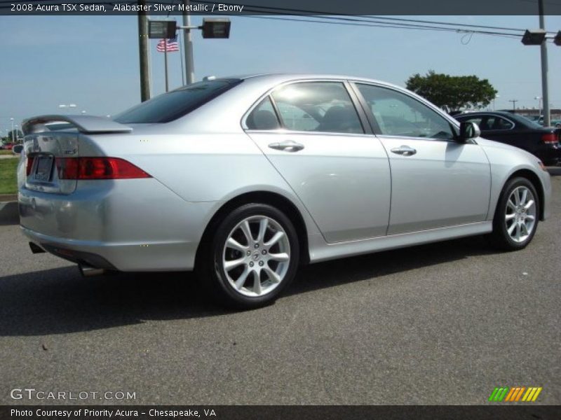 Alabaster Silver Metallic / Ebony 2008 Acura TSX Sedan