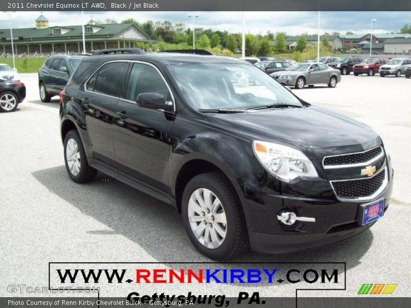 Black / Jet Black 2011 Chevrolet Equinox LT AWD