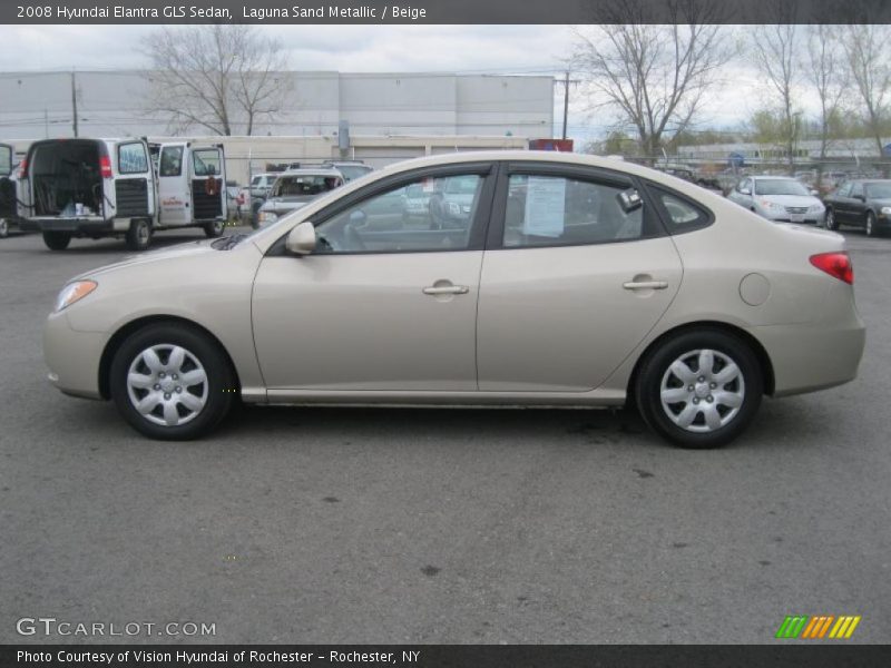 Laguna Sand Metallic / Beige 2008 Hyundai Elantra GLS Sedan