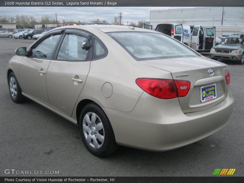 Laguna Sand Metallic / Beige 2008 Hyundai Elantra GLS Sedan