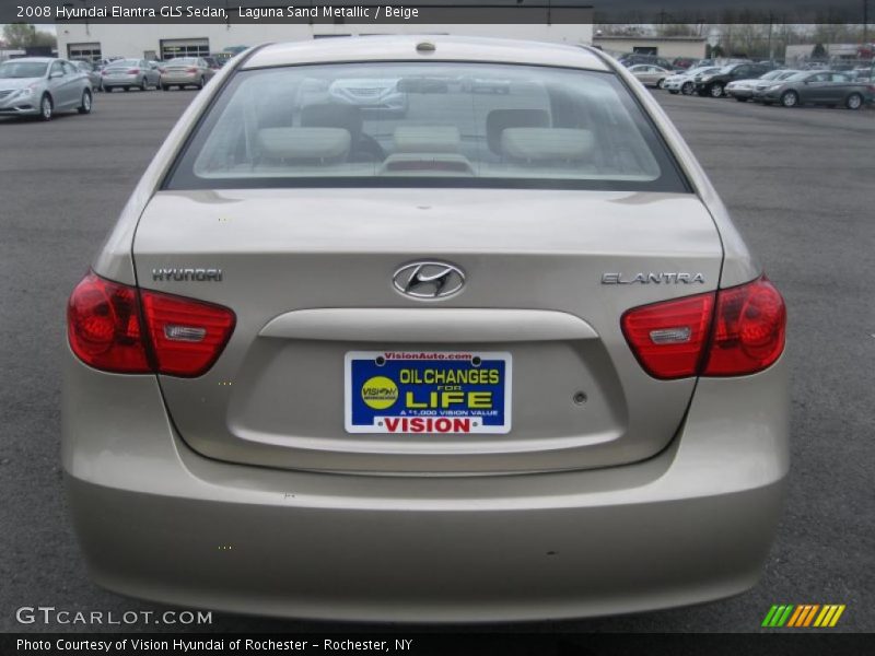 Laguna Sand Metallic / Beige 2008 Hyundai Elantra GLS Sedan