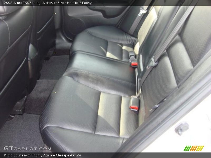 Alabaster Silver Metallic / Ebony 2008 Acura TSX Sedan