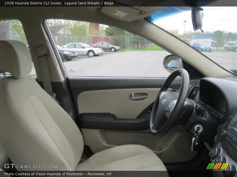 Laguna Sand Metallic / Beige 2008 Hyundai Elantra GLS Sedan