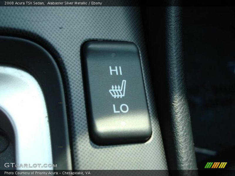 Alabaster Silver Metallic / Ebony 2008 Acura TSX Sedan