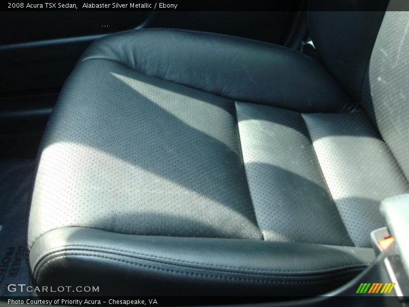 Alabaster Silver Metallic / Ebony 2008 Acura TSX Sedan