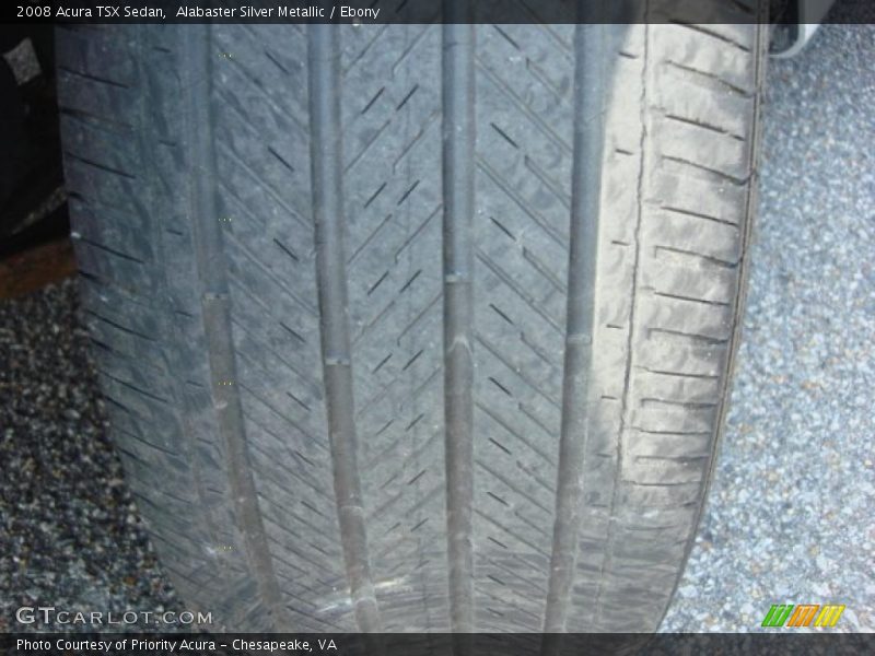 Alabaster Silver Metallic / Ebony 2008 Acura TSX Sedan