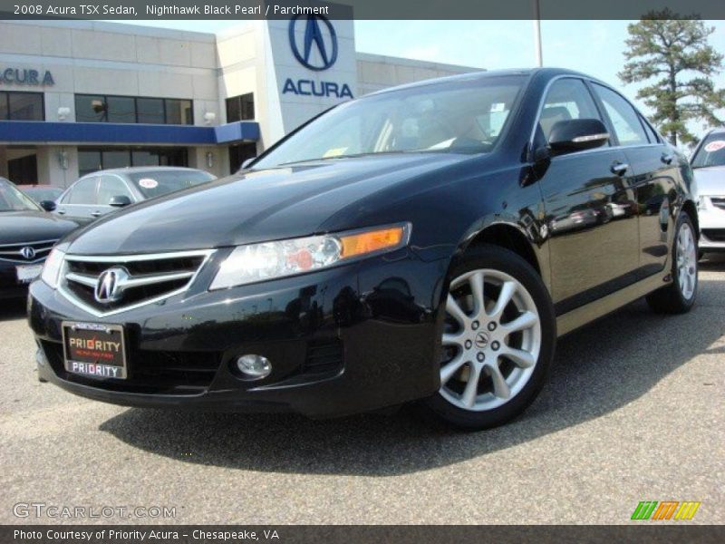 Nighthawk Black Pearl / Parchment 2008 Acura TSX Sedan
